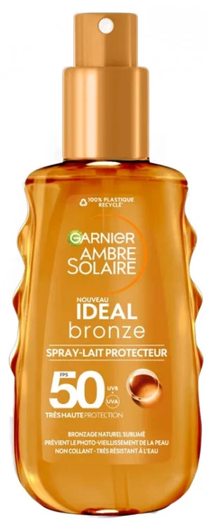 Garnier Ambre Solaire Ideal Bronze Spray Lait Protecteur SPF50 150 ml