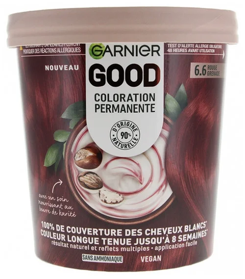 Garnier Good Permanent Coloring Ammonia Free 160 ml – Hair Colour: 6.6 Pomegranate red