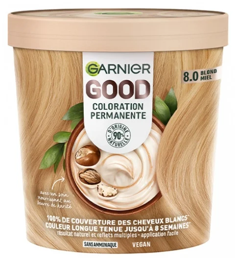 Garnier Good Permanent Coloring Ammonia Free 160 ml – Hair Colour: 8.0 Honey blonde