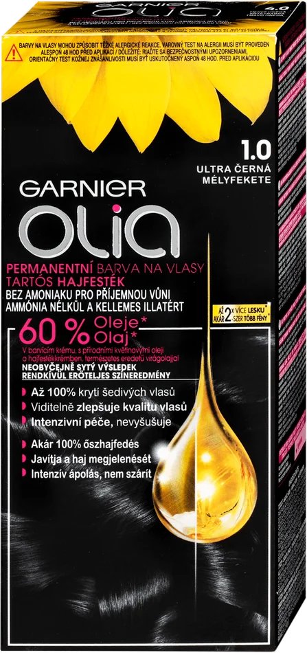 Garnier Olia hair color 1.0 Ultra Black