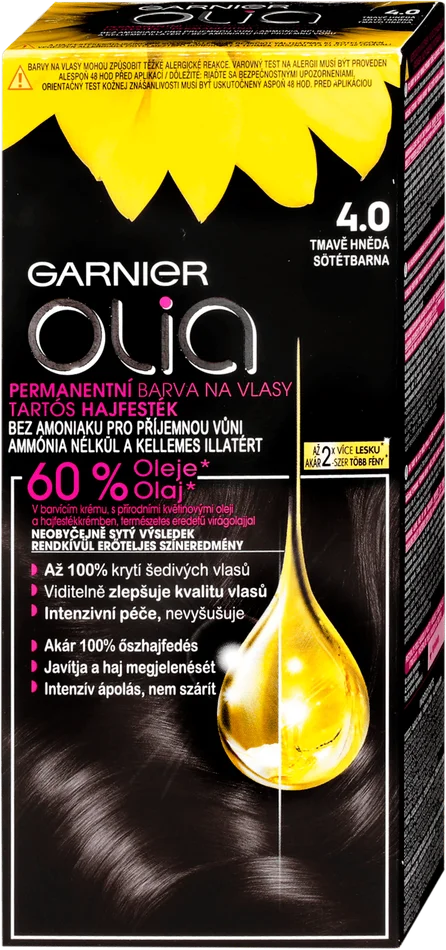 Garnier Olia Hair color 4.0 Dark Brown