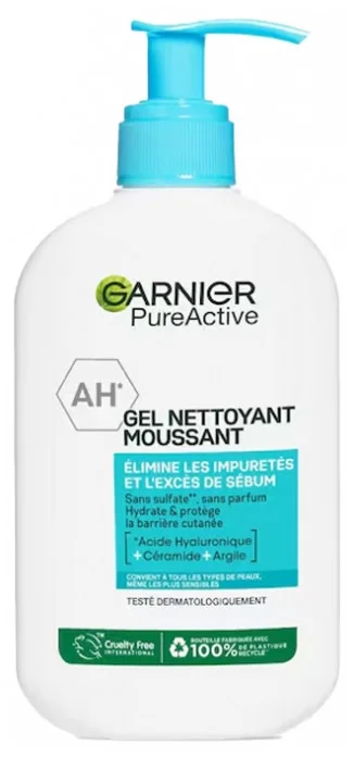 Garnier PureActive Foaming Cleansing Gel With Hyaluronic Acid 250 ml