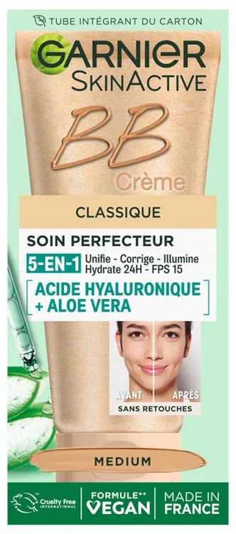 Garnier SkinActive BB Crème Soin Perfecteur 5en1 SPF15 50 ml – Colour: Medium