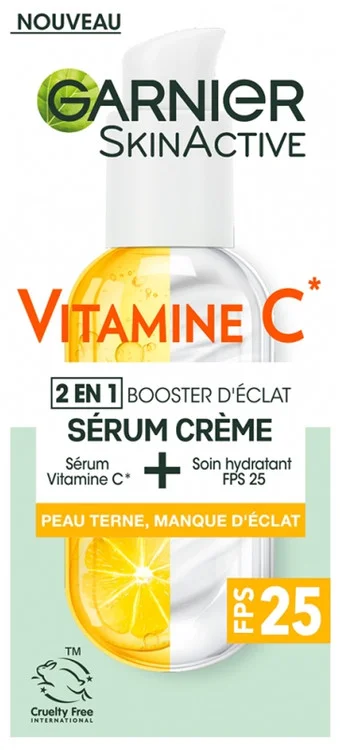 Garnier SkinActive Vitamin C Serum Cream 2in1 Radiance Booster SPF25 50 ml