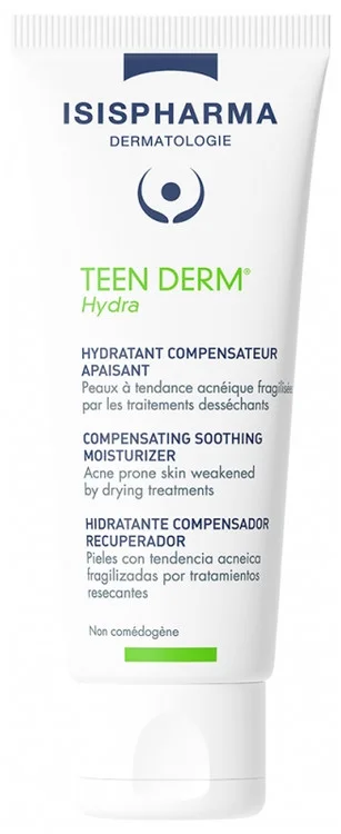 Isispharma Teen Derm Hydra Hydratant Compensateur Apaisant 40 ml