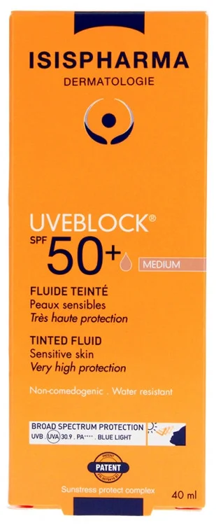Isispharma Uveblock Tinted Fluid SPF50+ 40 ml